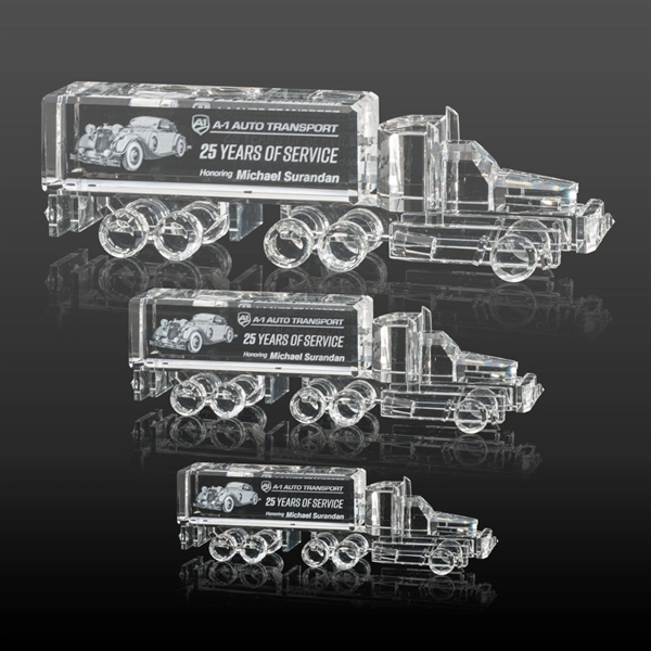 Crystal 18 Wheeler Award 3D