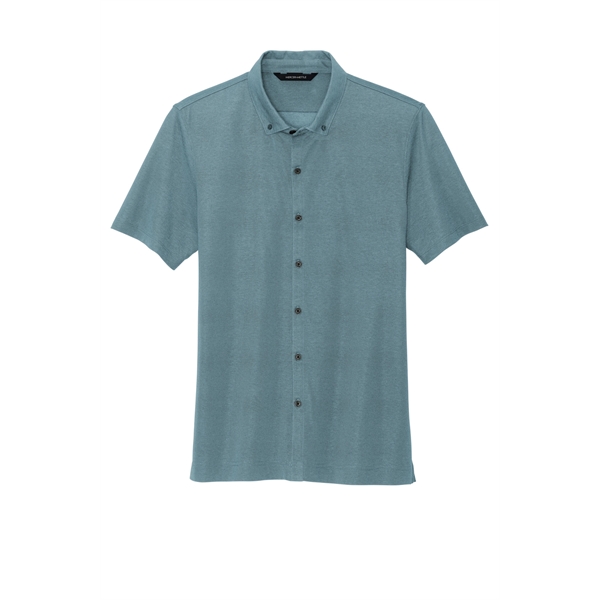 Mercer+Mettle Stretch Pique Full-Button Polo - Mercer+Mettle Stretch Pique Full-Button Polo - Image 34 of 35