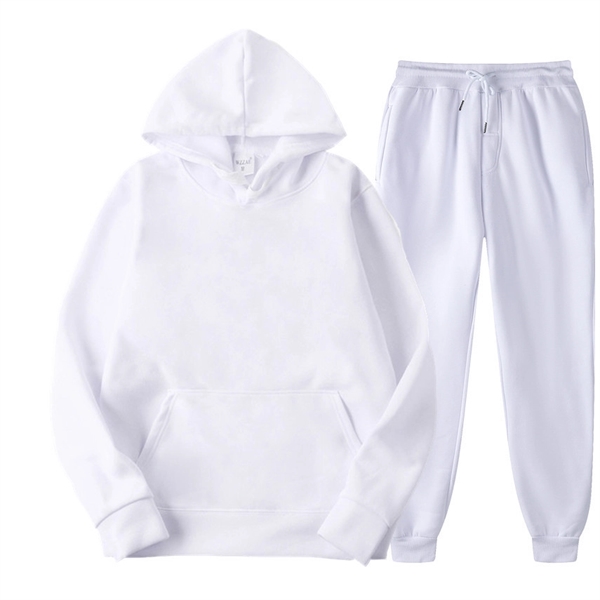 Fleece Hoodie Set Fall Winter Women&Men - Fleece Hoodie Set Fall Winter Women&Men - Image 3 of 16