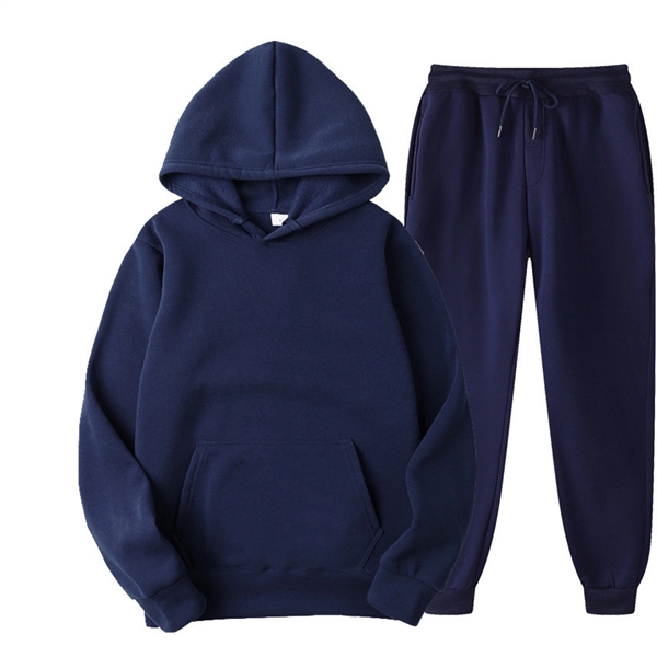 Fleece Hoodie Set Fall Winter Women&Men - Fleece Hoodie Set Fall Winter Women&Men - Image 7 of 16