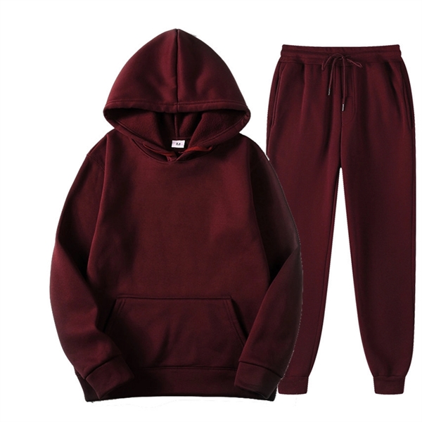 Fleece Hoodie Set Fall Winter Women&Men - Fleece Hoodie Set Fall Winter Women&Men - Image 8 of 16