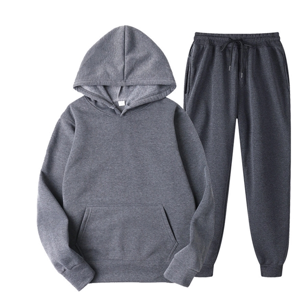 Fleece Hoodie Set Fall Winter Women&Men - Fleece Hoodie Set Fall Winter Women&Men - Image 10 of 16