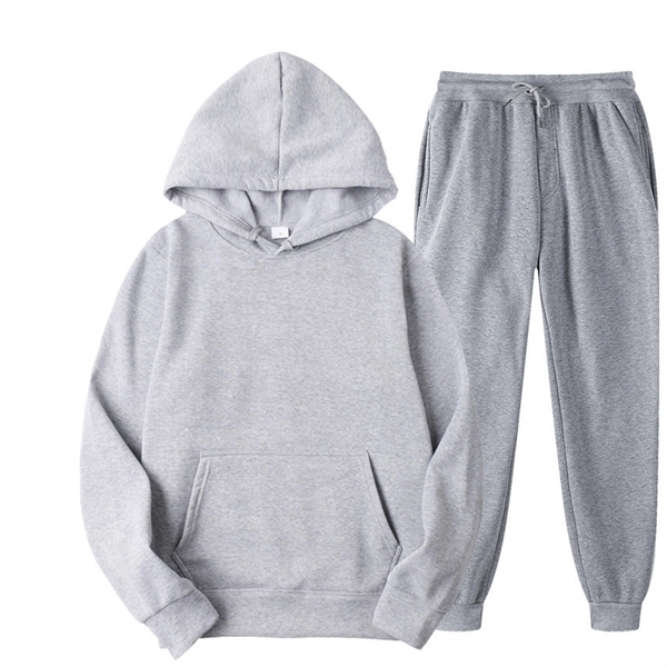 Fleece Hoodie Set Fall Winter Women&Men - Fleece Hoodie Set Fall Winter Women&Men - Image 11 of 16