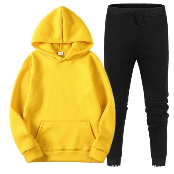 Fleece Hoodie Set Fall Winter Women&Men - Fleece Hoodie Set Fall Winter Women&Men - Image 14 of 16