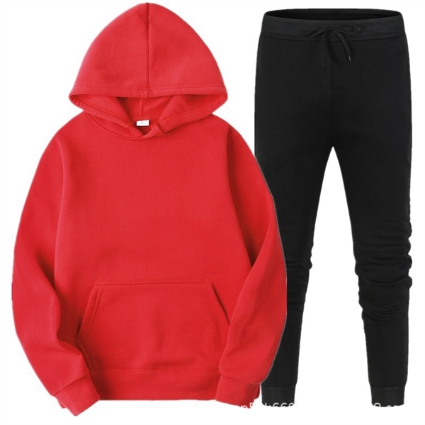 Fleece Hoodie Set Fall Winter Women&Men - Fleece Hoodie Set Fall Winter Women&Men - Image 15 of 16