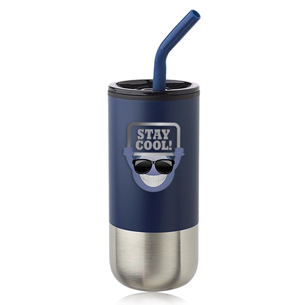 20 oz. Day Off Travel Mugs with Straw - 20 oz. Day Off Travel Mugs with Straw - Image 1 of 5