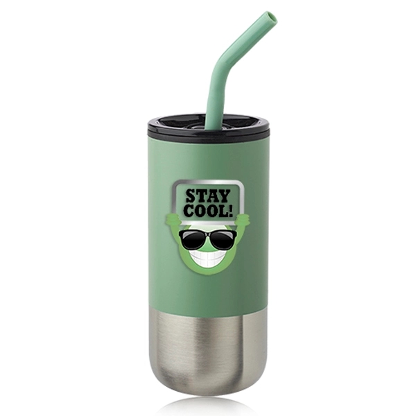 20 oz. Day Off Travel Mugs with Straw - 20 oz. Day Off Travel Mugs with Straw - Image 2 of 5