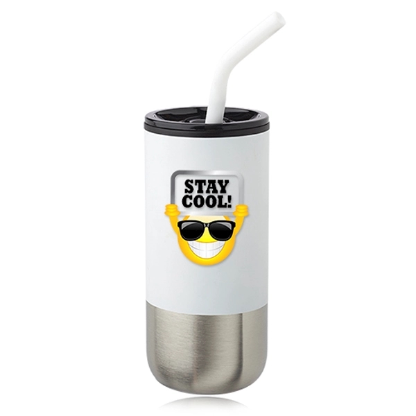 20 oz. Day Off Travel Mugs with Straw - 20 oz. Day Off Travel Mugs with Straw - Image 3 of 5