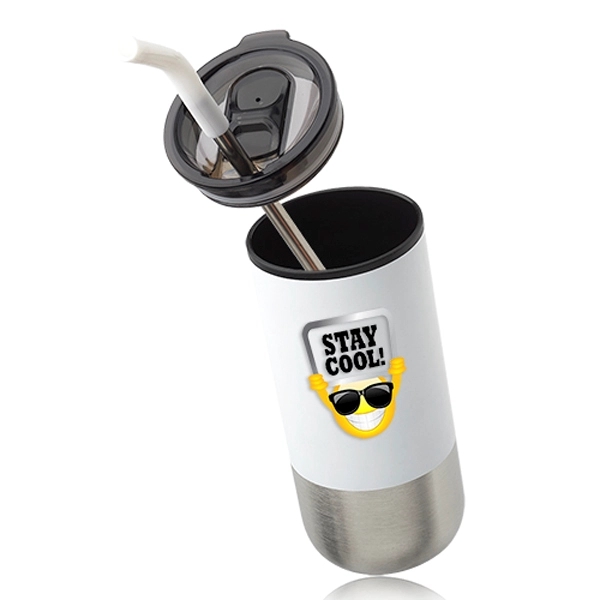 20 oz. Day Off Travel Mugs with Straw - 20 oz. Day Off Travel Mugs with Straw - Image 4 of 5