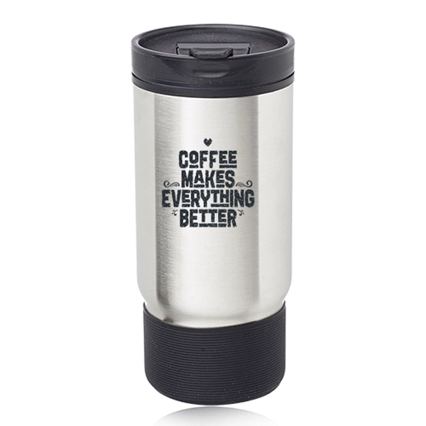 Oxford 17 oz. Ribbed Travel Mug - Oxford 17 oz. Ribbed Travel Mug - Image 1 of 7