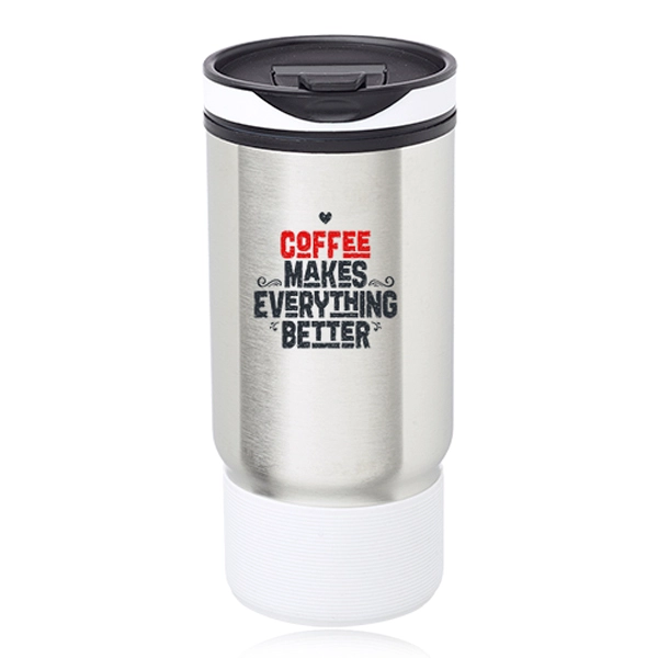Oxford 17 oz. Ribbed Travel Mug - Oxford 17 oz. Ribbed Travel Mug - Image 4 of 7