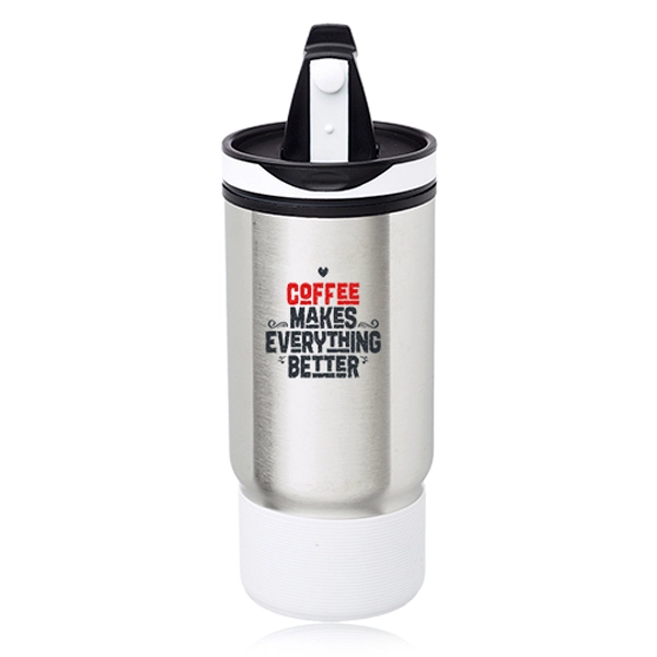 Oxford 17 oz. Ribbed Travel Mug - Oxford 17 oz. Ribbed Travel Mug - Image 6 of 7