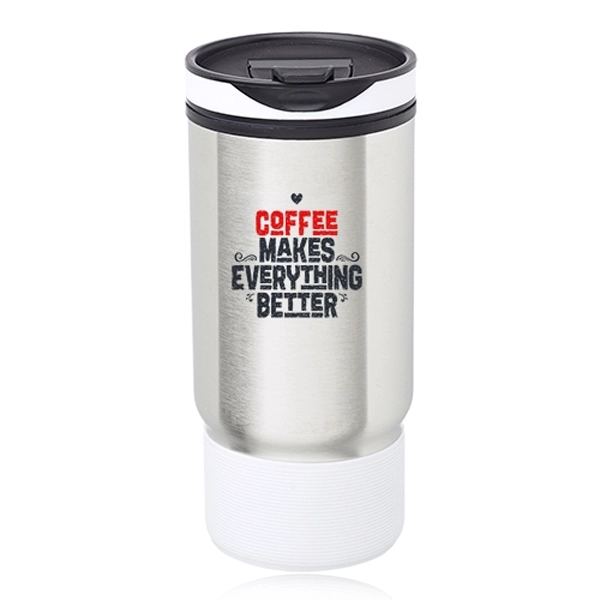 Oxford 17 oz. Ribbed Travel Mug - Oxford 17 oz. Ribbed Travel Mug - Image 7 of 10