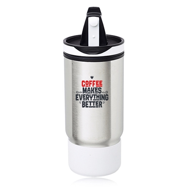 Oxford 17 oz. Ribbed Travel Mug - Oxford 17 oz. Ribbed Travel Mug - Image 9 of 10
