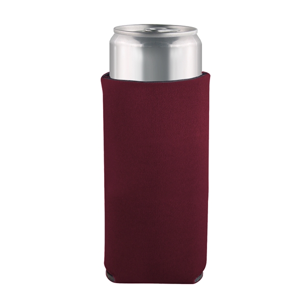 Slim Can Coolie with 3 sided Imprint Pocket Beverage Cooler - Slim Can Coolie with 3 sided Imprint Pocket Beverage Cooler - Image 1 of 12