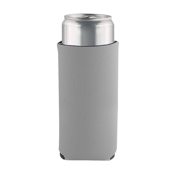Slim Can Coolie with 3 sided Imprint Pocket Beverage Cooler - Slim Can Coolie with 3 sided Imprint Pocket Beverage Cooler - Image 4 of 12