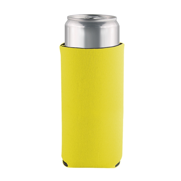 Slim Can Coolie with 3 sided Imprint Pocket Beverage Cooler - Slim Can Coolie with 3 sided Imprint Pocket Beverage Cooler - Image 11 of 12