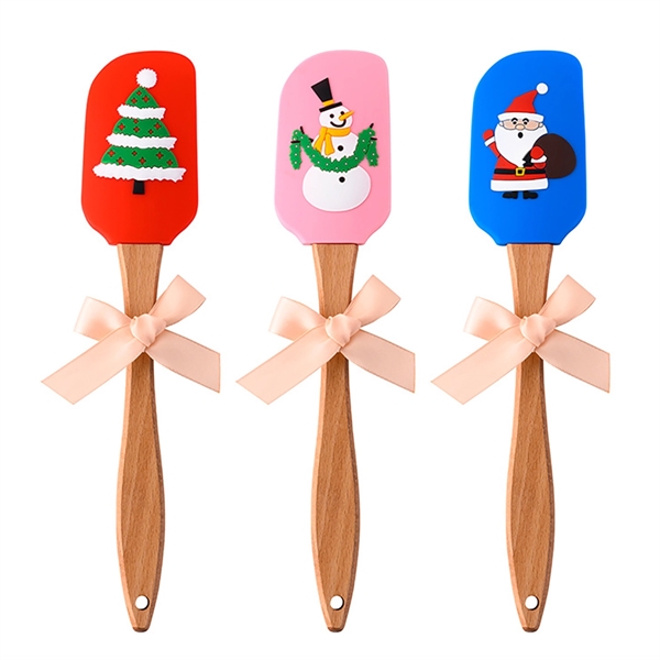 Silicone Spatulas With Christmas Decoration - Silicone Spatulas With Christmas Decoration - Image 0 of 3