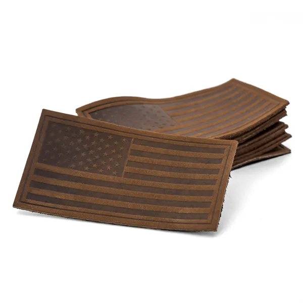 American Flag Leather Patch - Made in the USA - American Flag Leather Patch - Made in the USA - Image 4 of 5