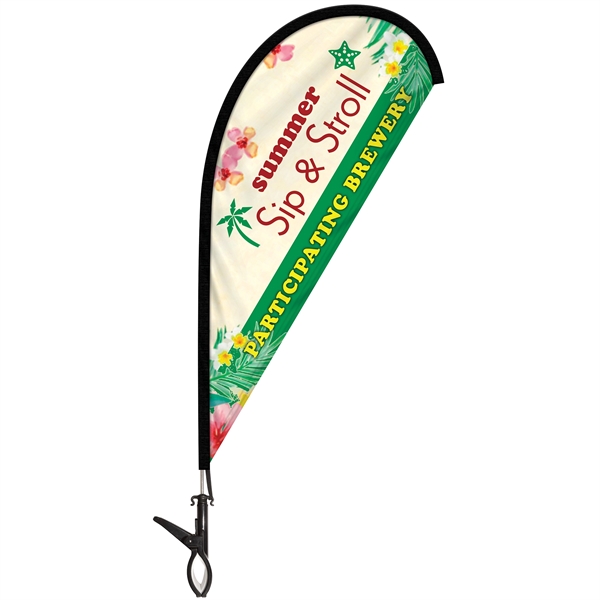 Double Sided Mini Teardrop Banner with Clip - Double Sided Mini Teardrop Banner with Clip - Image 7 of 9