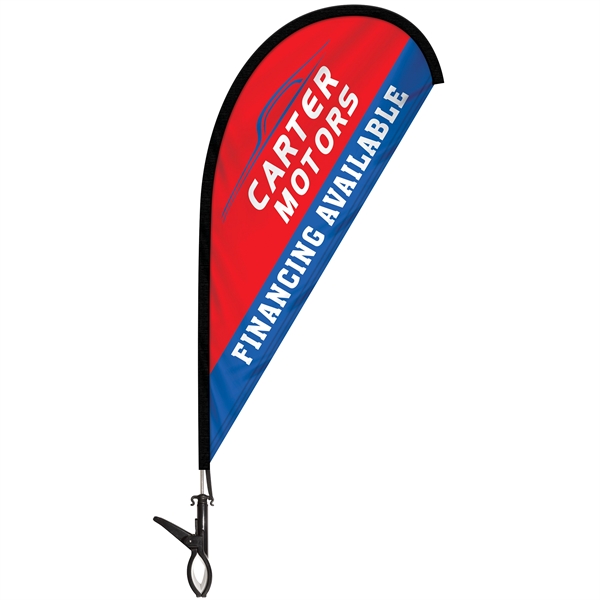 Double Sided Mini Teardrop Banner with Clip - Double Sided Mini Teardrop Banner with Clip - Image 8 of 9