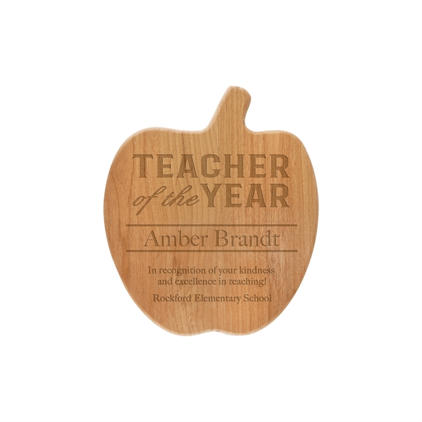 8" x 9 1/2" Alder Apple Plaque - 8" x 9 1/2" Alder Apple Plaque - Image 0 of 1