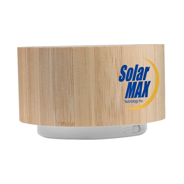 Drake Bamboo Colorful Light-Up Bluetooth Speaker - Drake Bamboo Colorful Light-Up Bluetooth Speaker - Image 3 of 6