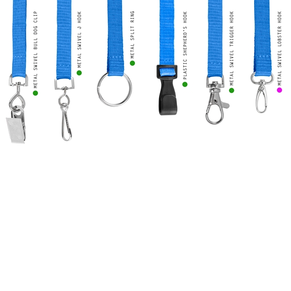 3/8" Anti-Microbial Silk Screen Lanyard