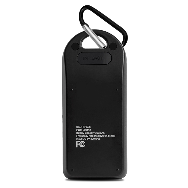 Douglas Park Bluetooth Speaker with Carabiner - Douglas Park Bluetooth Speaker with Carabiner - Image 2 of 11