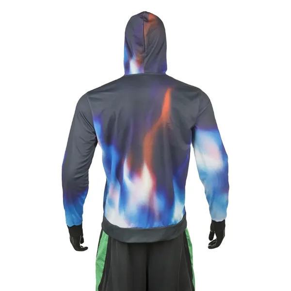 Unisex 280 GSM Spandex Interlock Fleece Sublimation Hoodie - Unisex 280 GSM Spandex Interlock Fleece Sublimation Hoodie - Image 5 of 7