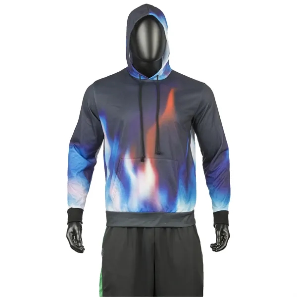 Unisex 280 GSM Spandex Interlock Fleece Sublimation Hoodie - Unisex 280 GSM Spandex Interlock Fleece Sublimation Hoodie - Image 1 of 7