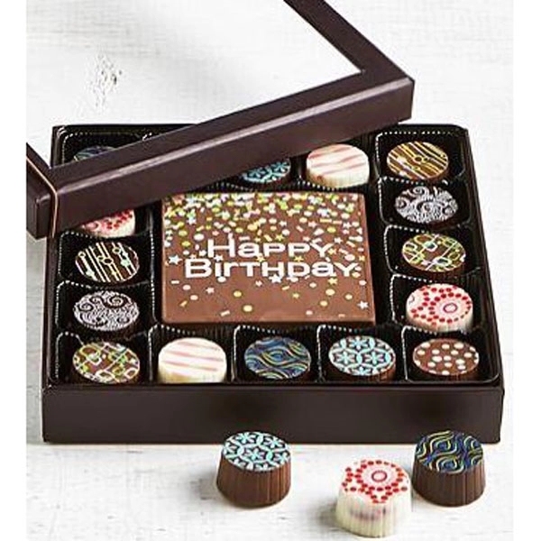 Smply Choc Birthday Bar & Truffles 17pc
