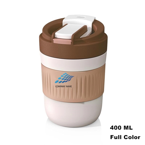 Wide Mouth Travel Coffee Glass Tumbler with Straw and Lid - Wide Mouth Travel Coffee Glass Tumbler with Straw and Lid - Image 9 of 24