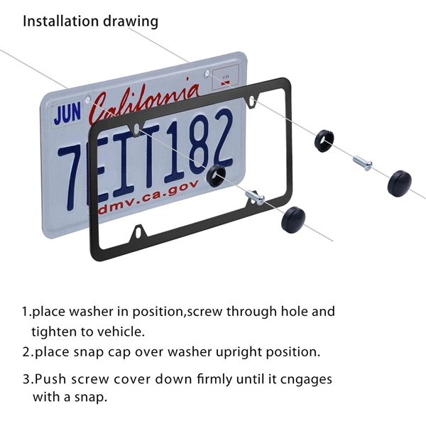 Stainless Steel License Plate Frames - Stainless Steel License Plate Frames - Image 1 of 2
