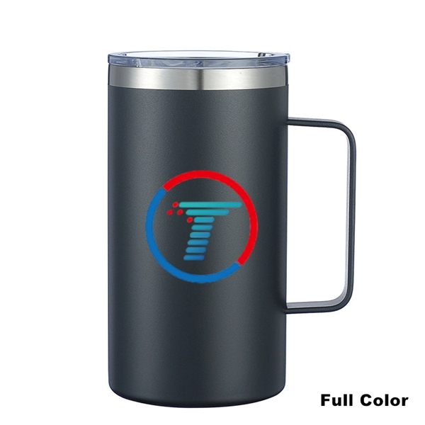 24 oz Stainless Steel Insulated Office Cup With Handle - 24 oz Stainless Steel Insulated Office Cup With Handle - Image 4 of 45