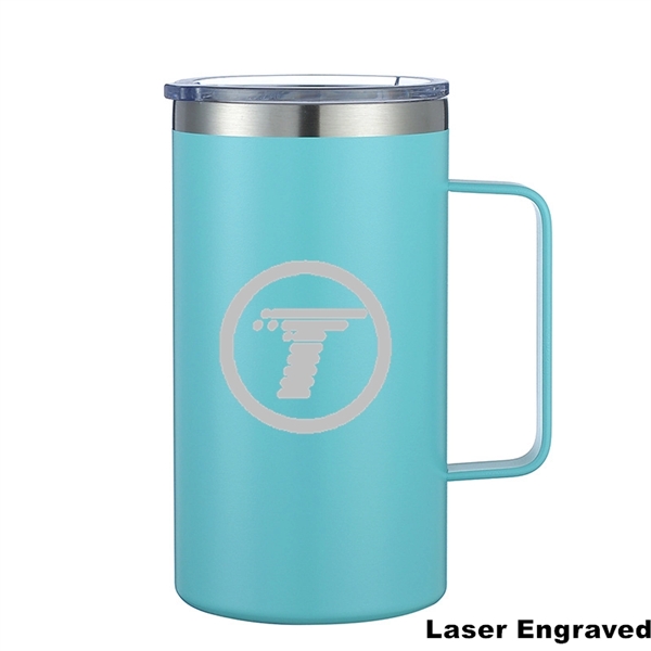 24 oz Stainless Steel Insulated Office Cup With Handle - 24 oz Stainless Steel Insulated Office Cup With Handle - Image 14 of 45