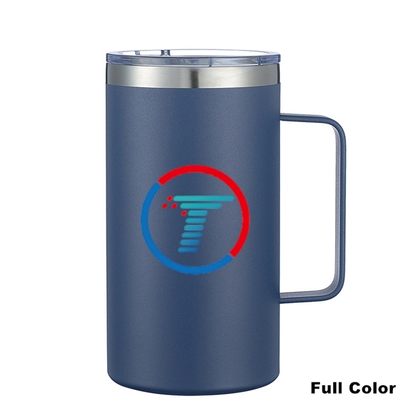 24 oz Stainless Steel Insulated Office Cup With Handle - 24 oz Stainless Steel Insulated Office Cup With Handle - Image 16 of 45