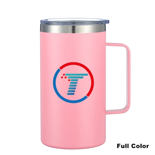 24 oz Stainless Steel Insulated Office Cup With Handle - 24 oz Stainless Steel Insulated Office Cup With Handle - Image 22 of 45