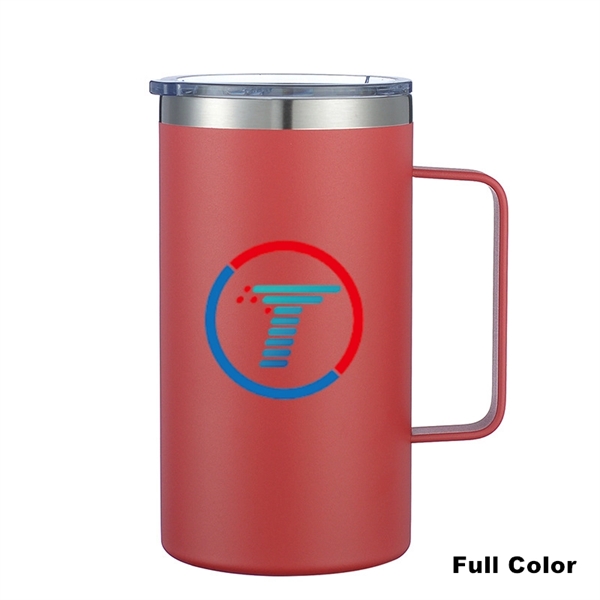 24 oz Stainless Steel Insulated Office Cup With Handle - 24 oz Stainless Steel Insulated Office Cup With Handle - Image 28 of 45