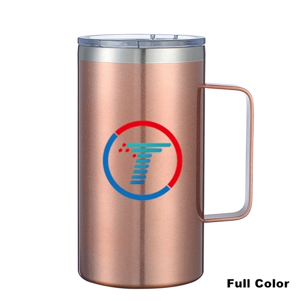 24 oz Stainless Steel Insulated Office Cup With Handle - 24 oz Stainless Steel Insulated Office Cup With Handle - Image 31 of 45