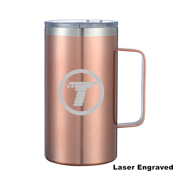 24 oz Stainless Steel Insulated Office Cup With Handle - 24 oz Stainless Steel Insulated Office Cup With Handle - Image 32 of 45