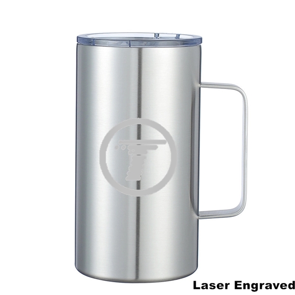 24 oz Stainless Steel Insulated Office Cup With Handle - 24 oz Stainless Steel Insulated Office Cup With Handle - Image 35 of 45