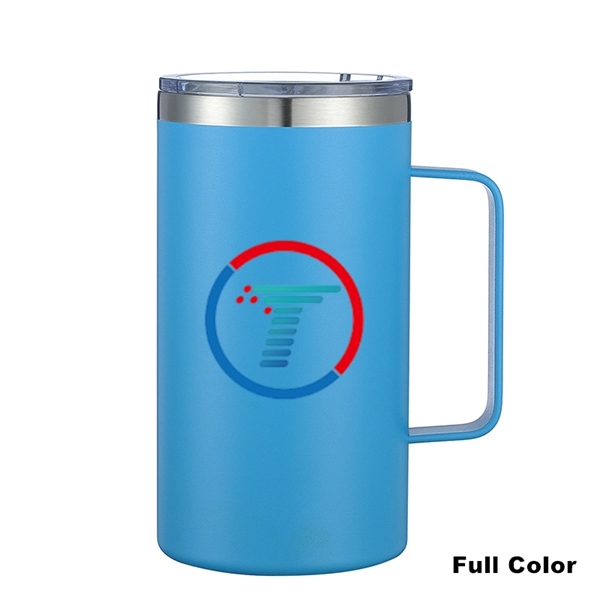 24 oz Stainless Steel Insulated Office Cup With Handle - 24 oz Stainless Steel Insulated Office Cup With Handle - Image 37 of 45