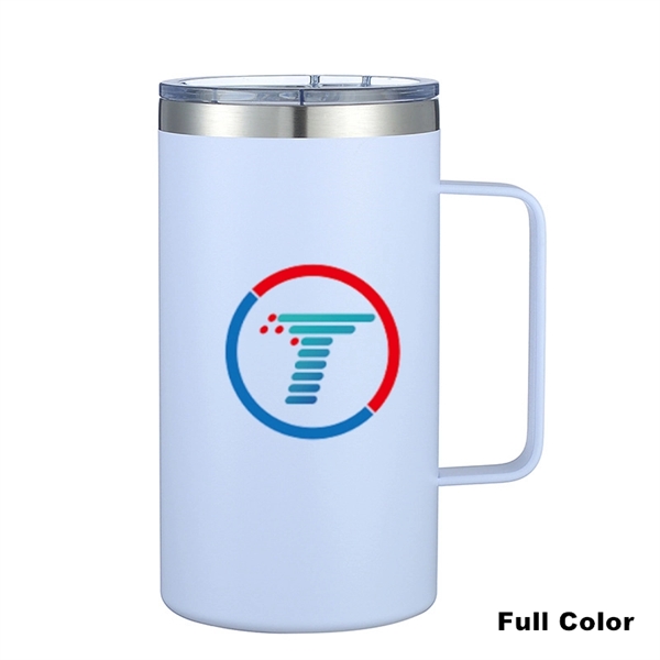 24 oz Stainless Steel Insulated Office Cup With Handle - 24 oz Stainless Steel Insulated Office Cup With Handle - Image 40 of 45