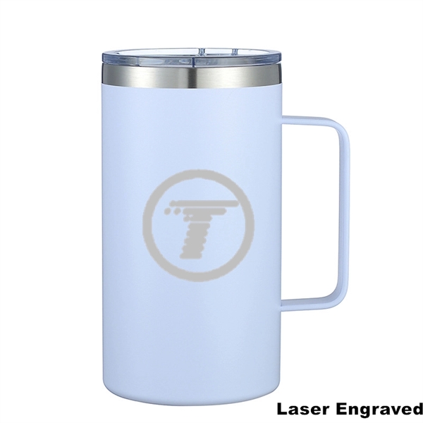 24 oz Stainless Steel Insulated Office Cup With Handle - 24 oz Stainless Steel Insulated Office Cup With Handle - Image 41 of 45