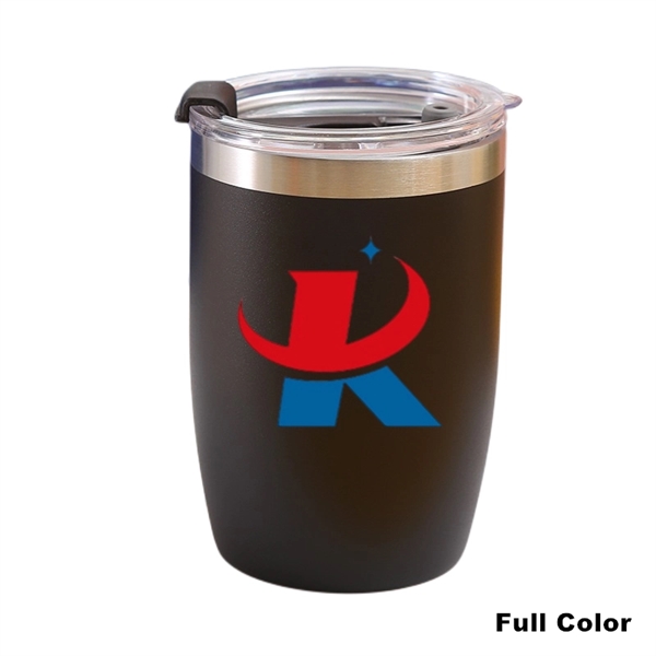 12 oz Powder Coated Vacuum Stainless Steel Travel Tumbler - 12 oz Powder Coated Vacuum Stainless Steel Travel Tumbler - Image 1 of 27