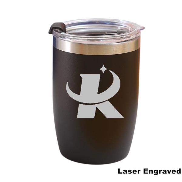 12 oz Powder Coated Vacuum Stainless Steel Travel Tumbler - 12 oz Powder Coated Vacuum Stainless Steel Travel Tumbler - Image 2 of 27