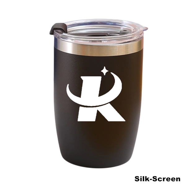 12 oz Powder Coated Vacuum Stainless Steel Travel Tumbler - 12 oz Powder Coated Vacuum Stainless Steel Travel Tumbler - Image 3 of 27