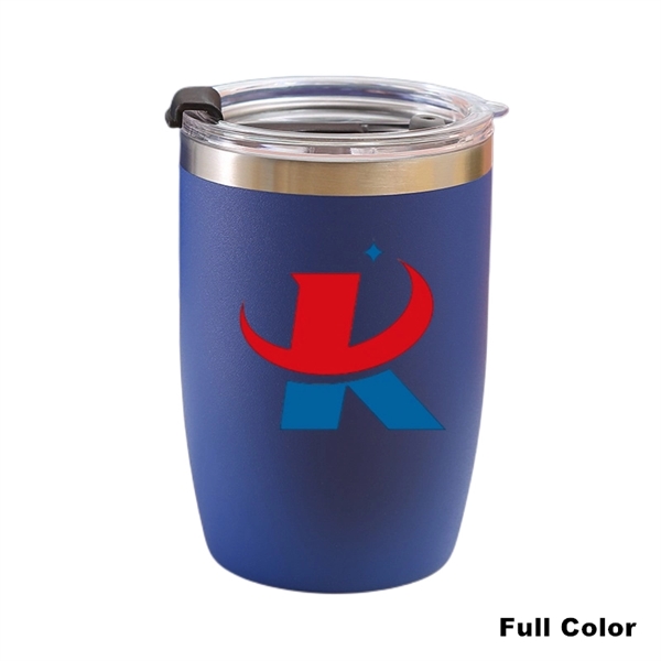 12 oz Powder Coated Vacuum Stainless Steel Travel Tumbler - 12 oz Powder Coated Vacuum Stainless Steel Travel Tumbler - Image 4 of 27