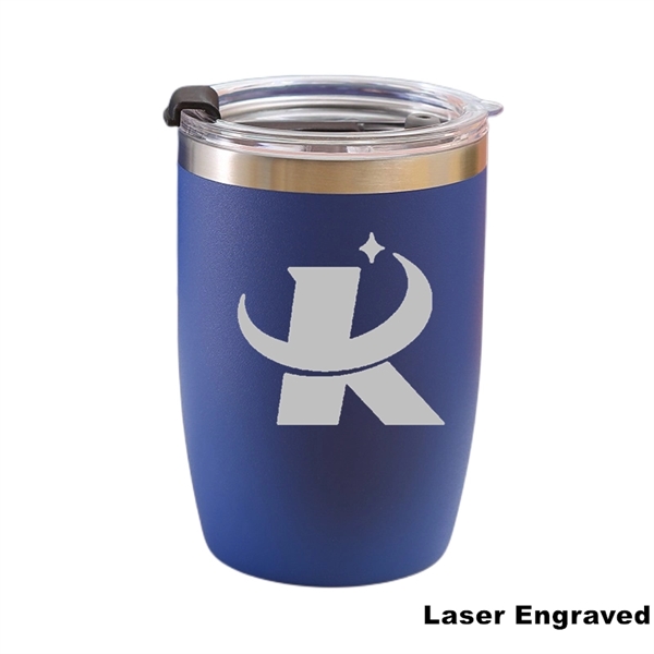12 oz Powder Coated Vacuum Stainless Steel Travel Tumbler - 12 oz Powder Coated Vacuum Stainless Steel Travel Tumbler - Image 5 of 27
